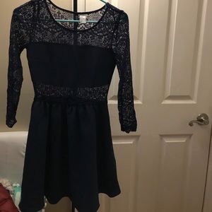 H&M lace accent dress